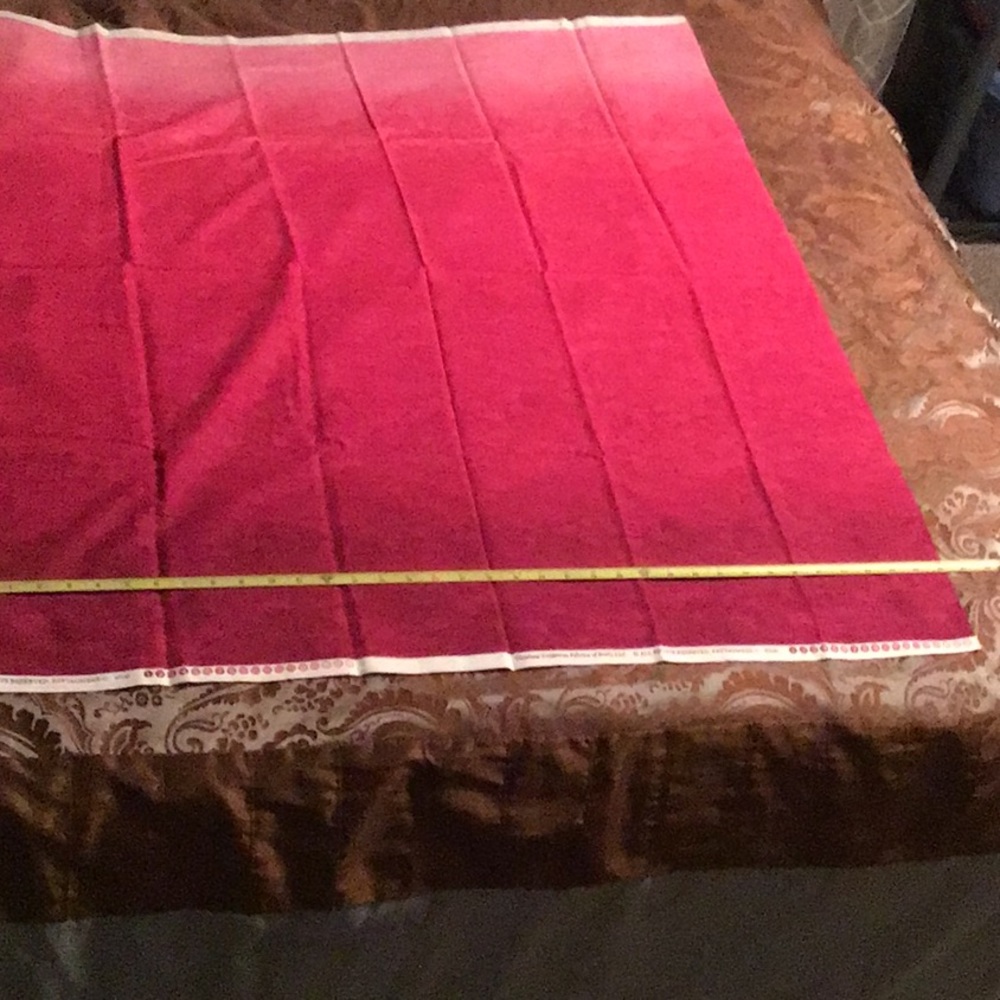 1 yard of pink Ombré fabric for sewing, quilting, crafts